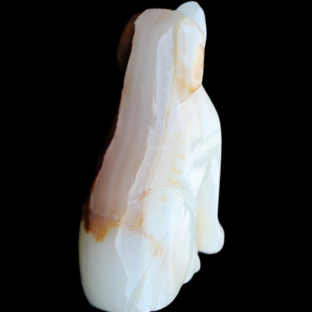 Afghan Jade hand-carved Dog 73*35*106mm 431g in sunlight - Rocks and Things Store