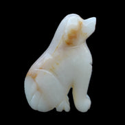 Afghan Jade hand-carved Dog 73*35*106mm 431g in sunlight - Rocks and Things Store