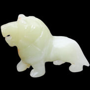 Afghan Jade hand-carved Lion 100*31*78mm 258g in sunlight - Rocks and Things Store