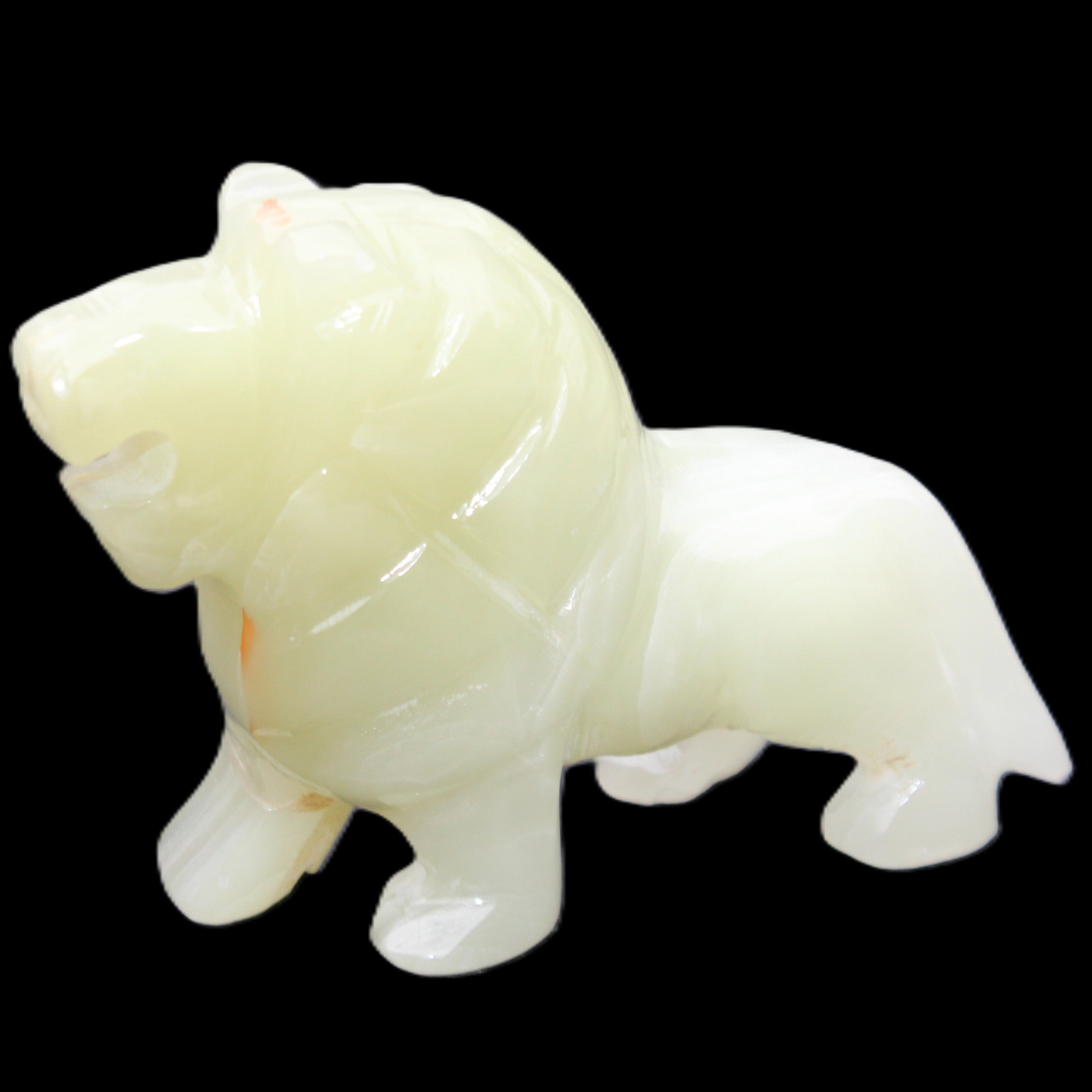 Afghan Jade hand-carved Lion 100*31*78mm 258g in sunlight - Rocks and Things Store