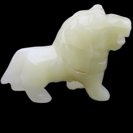 Afghan Jade hand-carved Lion 100*31*78mm 258g in sunlight - Rocks and Things Store