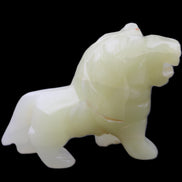 Afghan Jade hand-carved Lion 100*31*78mm 258g in sunlight - Rocks and Things Store