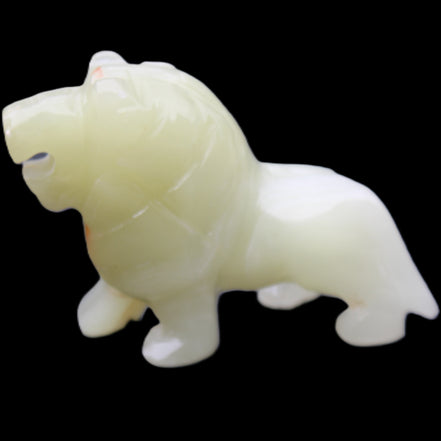 Afghan Jade hand-carved Lion 100*31*78mm 258g in sunlight - Rocks and Things Store