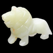 Afghan Jade hand-carved Lion 100*31*78mm 258g in sunlight - Rocks and Things Store