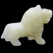 Afghan Jade hand-carved Lion 100*31*78mm 258g in sunlight - Rocks and Things Store