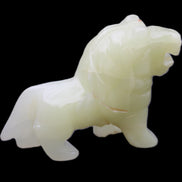 Afghan Jade hand-carved Lion 100*31*78mm 258g in sunlight - Rocks and Things Store