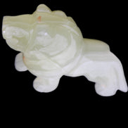 Afghan Jade hand-carved Lion 100*31*78mm 258g in sunlight - Rocks and Things Store