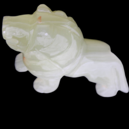 Afghan Jade hand-carved Lion 100*31*78mm 258g in sunlight - Rocks and Things Store