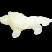 Afghan Jade hand-carved Lion 100*31*78mm 258g in sunlight - Rocks and Things Store