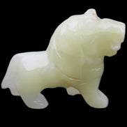 Afghan Jade hand-carved Lion 100*31*78mm 258g in sunlight - Rocks and Things Store