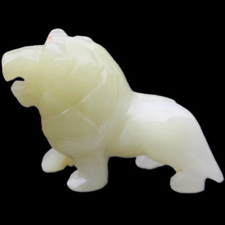 Afghan Jade hand-carved Lion 100*31*78mm 258g in sunlight - Rocks and Things Store
