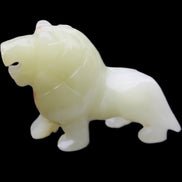 Afghan Jade hand-carved Lion 100*31*78mm 258g in sunlight - Rocks and Things Store