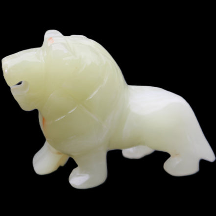 Afghan Jade hand-carved Lion 100*31*78mm 258g in sunlight - Rocks and Things Store