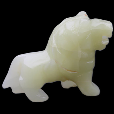 Afghan Jade hand-carved Lion 100*31*78mm 258g in sunlight - Rocks and Things Store