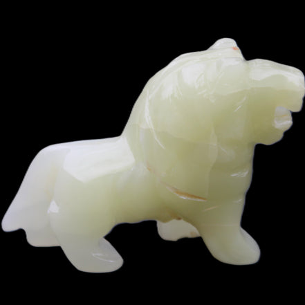 Afghan Jade hand-carved Lion 100*31*78mm 258g in sunlight - Rocks and Things Store