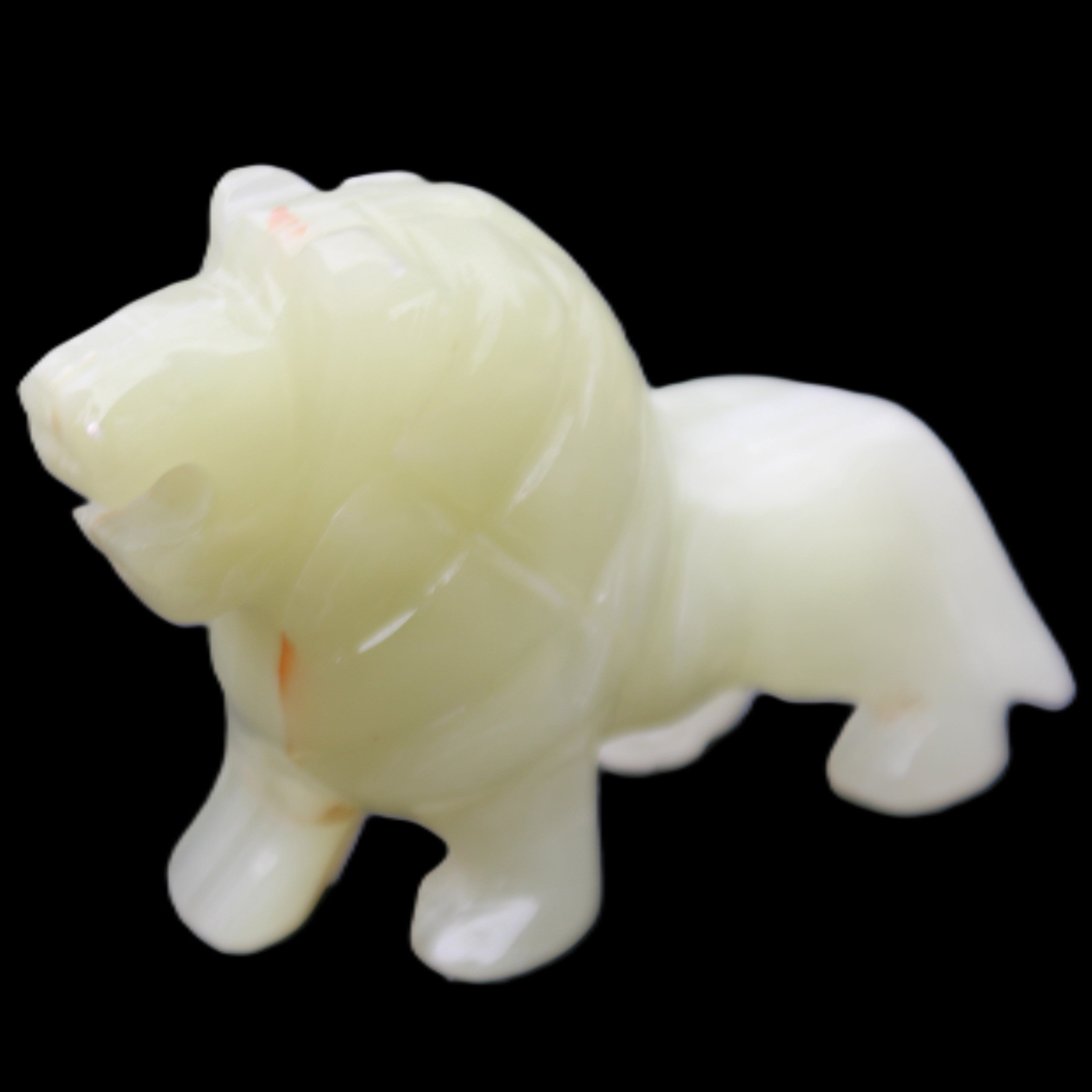 Afghan Jade hand-carved Lion 100*31*78mm 258g in sunlight - Rocks and Things Store