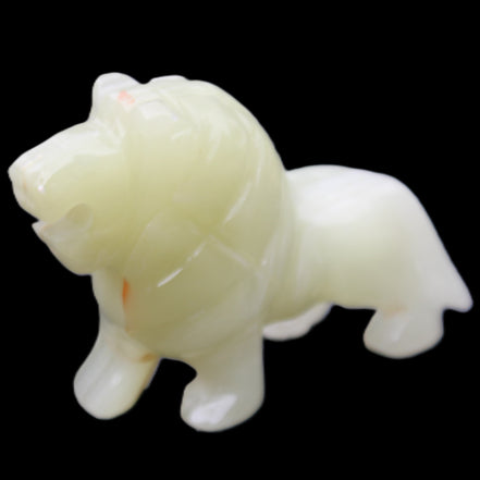 Afghan Jade hand-carved Lion 100*31*78mm 258g in sunlight - Rocks and Things Store