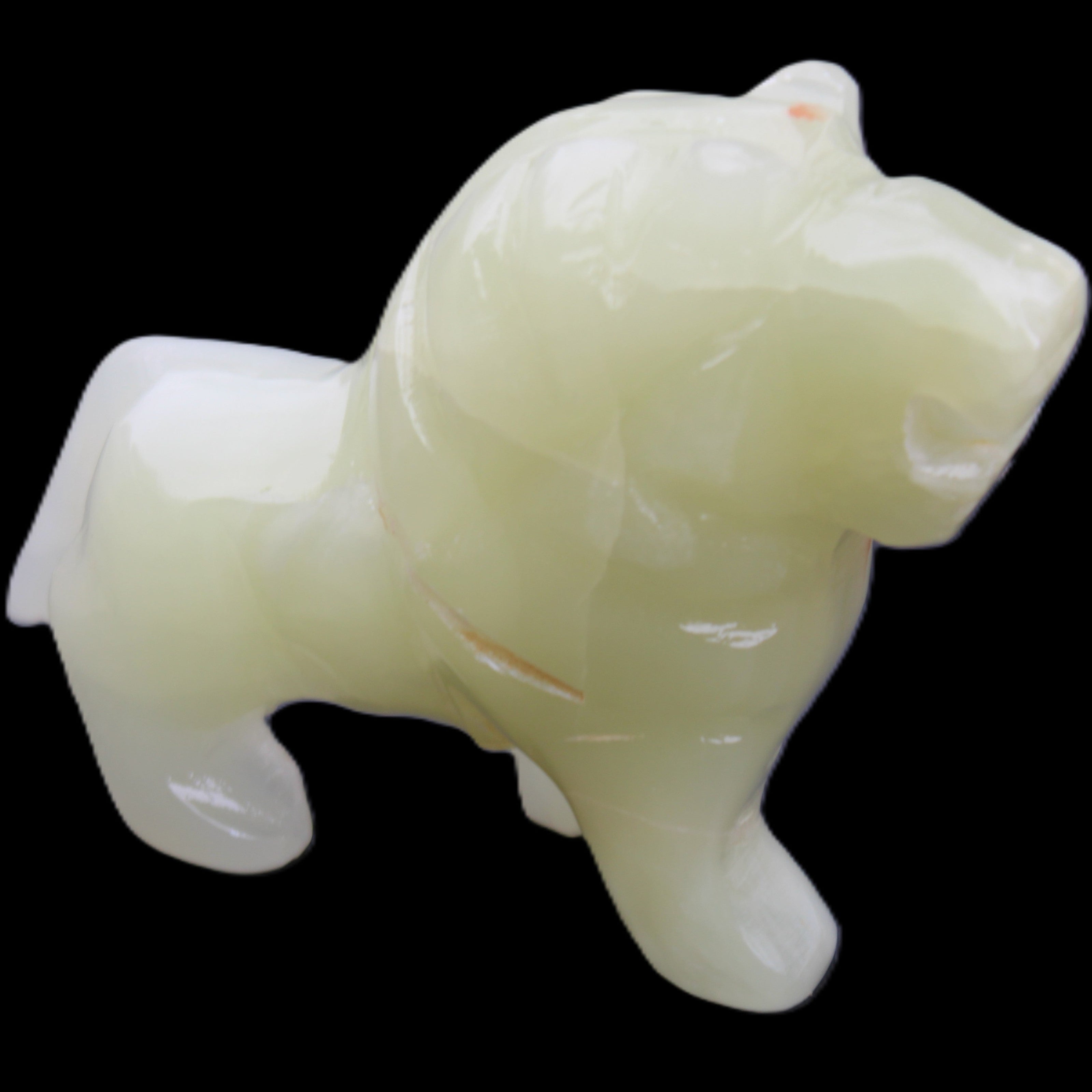Afghan Jade hand-carved Lion 100*31*78mm 258g in sunlight - Rocks and Things Store