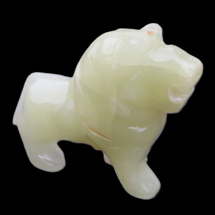 Afghan Jade hand-carved Lion 100*31*78mm 258g in sunlight - Rocks and Things Store