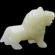 Afghan Jade hand-carved Lion 100*31*78mm 258g in sunlight - Rocks and Things Store