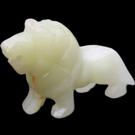 Afghan Jade hand-carved Lion 100*31*78mm 258g in sunlight - Rocks and Things Store