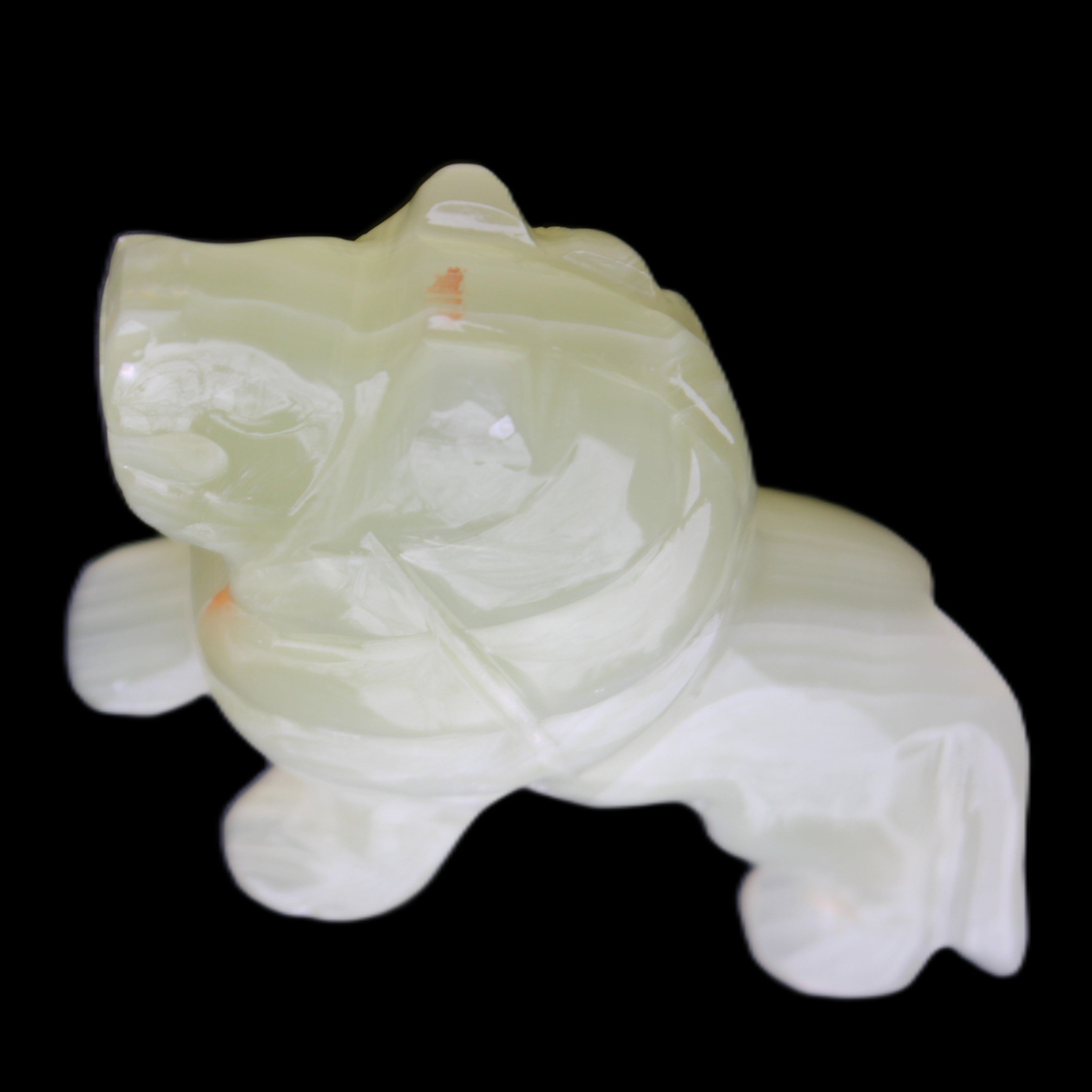 Afghan Jade hand-carved Lion 100*31*78mm 258g in sunlight - Rocks and Things Store