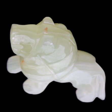 Afghan Jade hand-carved Lion 100*31*78mm 258g in sunlight - Rocks and Things Store
