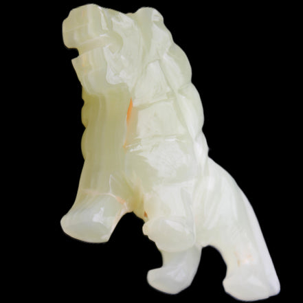 Afghan Jade hand-carved Lion 100*31*78mm 258g in sunlight - Rocks and Things Store