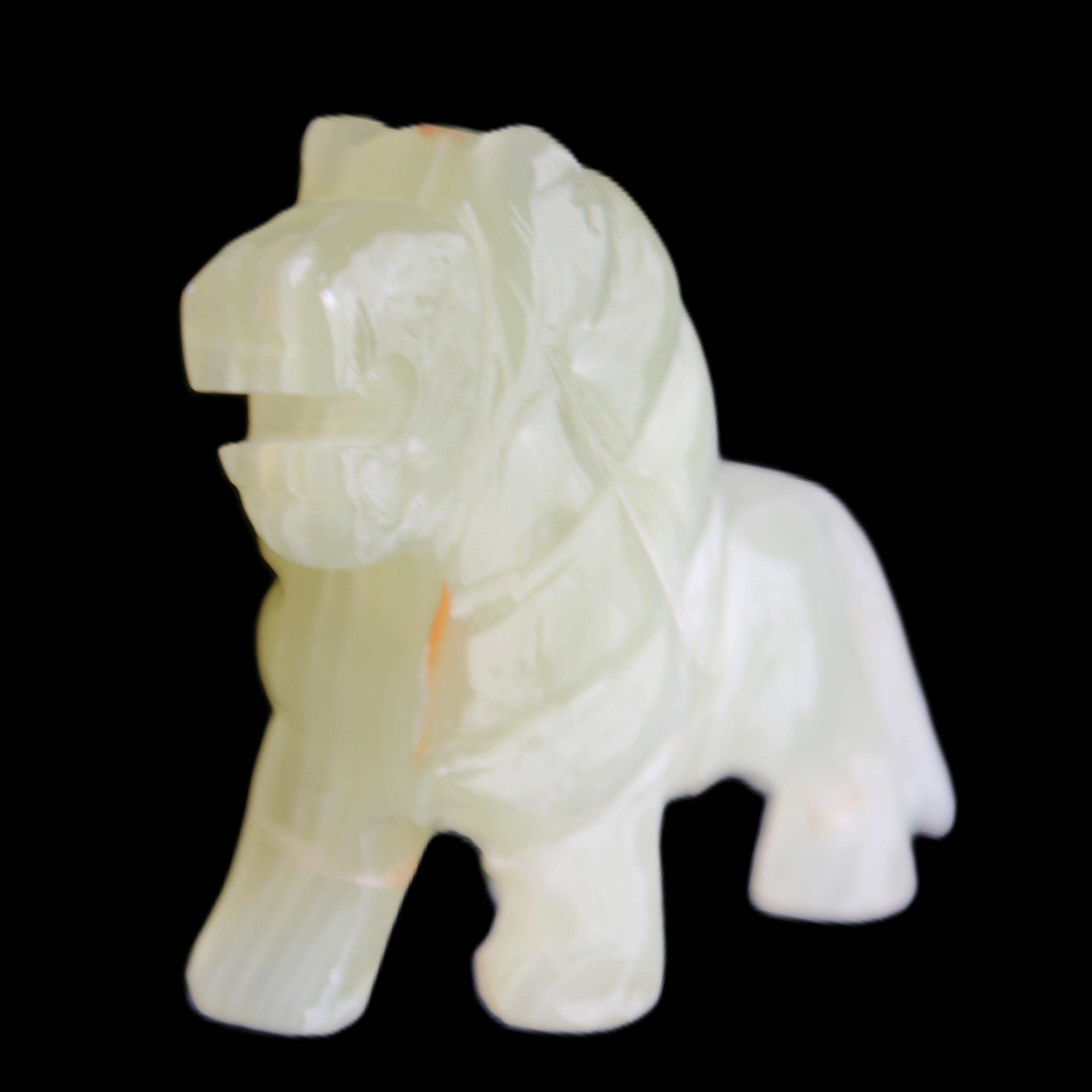 Afghan Jade hand-carved Lion 100*31*78mm 258g in sunlight - Rocks and Things Store