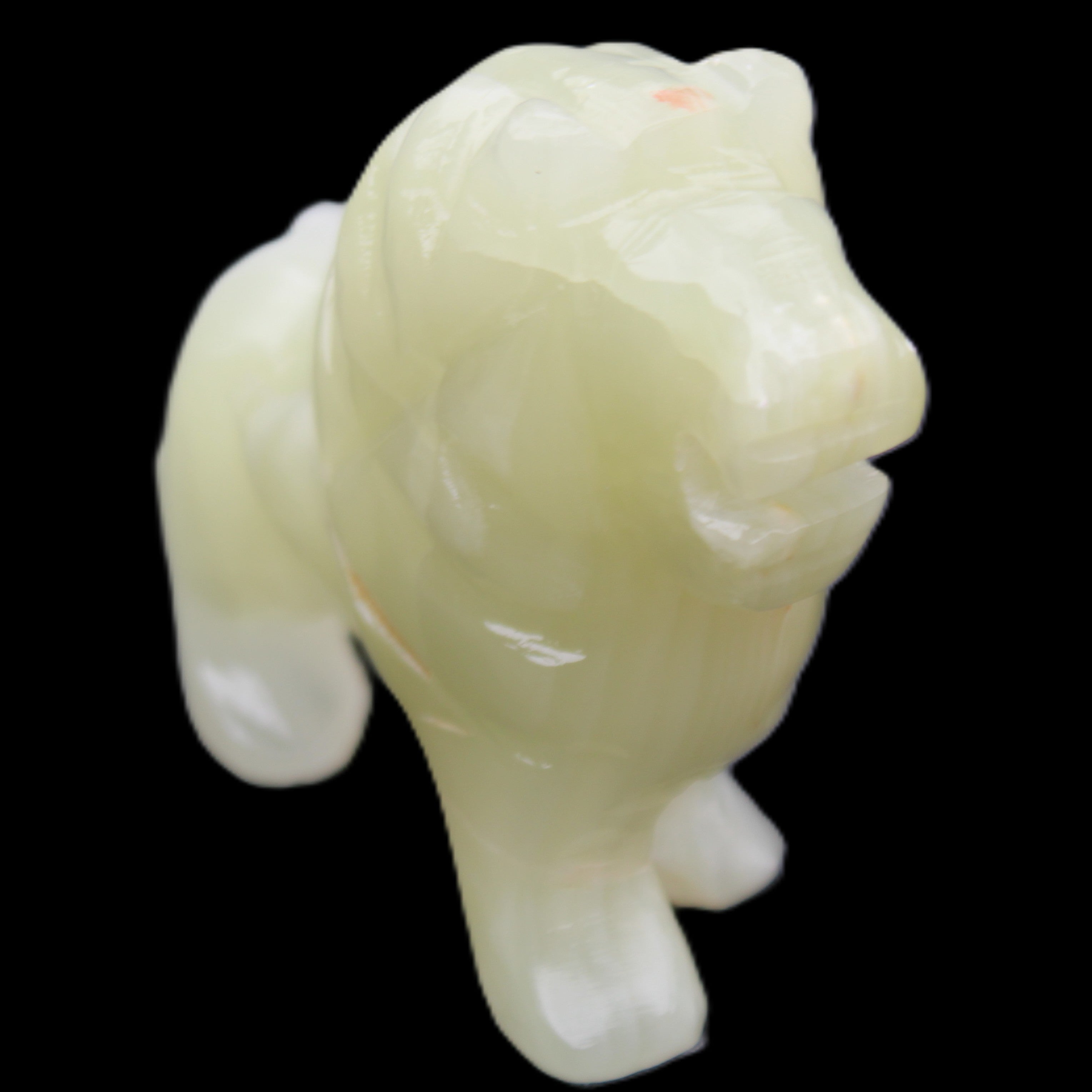 Afghan Jade hand-carved Lion 100*31*78mm 258g in sunlight - Rocks and Things Store