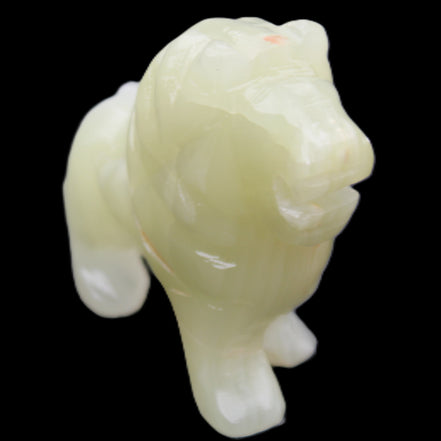Afghan Jade hand-carved Lion 100*31*78mm 258g in sunlight - Rocks and Things Store