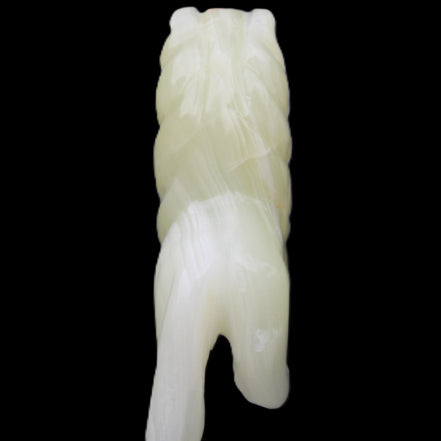 Afghan Jade hand-carved Lion 100*31*78mm 258g in sunlight - Rocks and Things Store