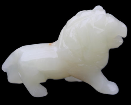Afghan Jade hand-carved Lion 115*31*77mm 316g in sunlight - Rocks and Things Store