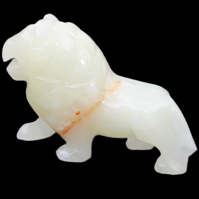 Afghan Jade hand-carved Lion 115*31*77mm 316g in sunlight - Rocks and Things Store