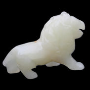 Afghan Jade hand-carved Lion 115*31*77mm 316g in sunlight - Rocks and Things Store