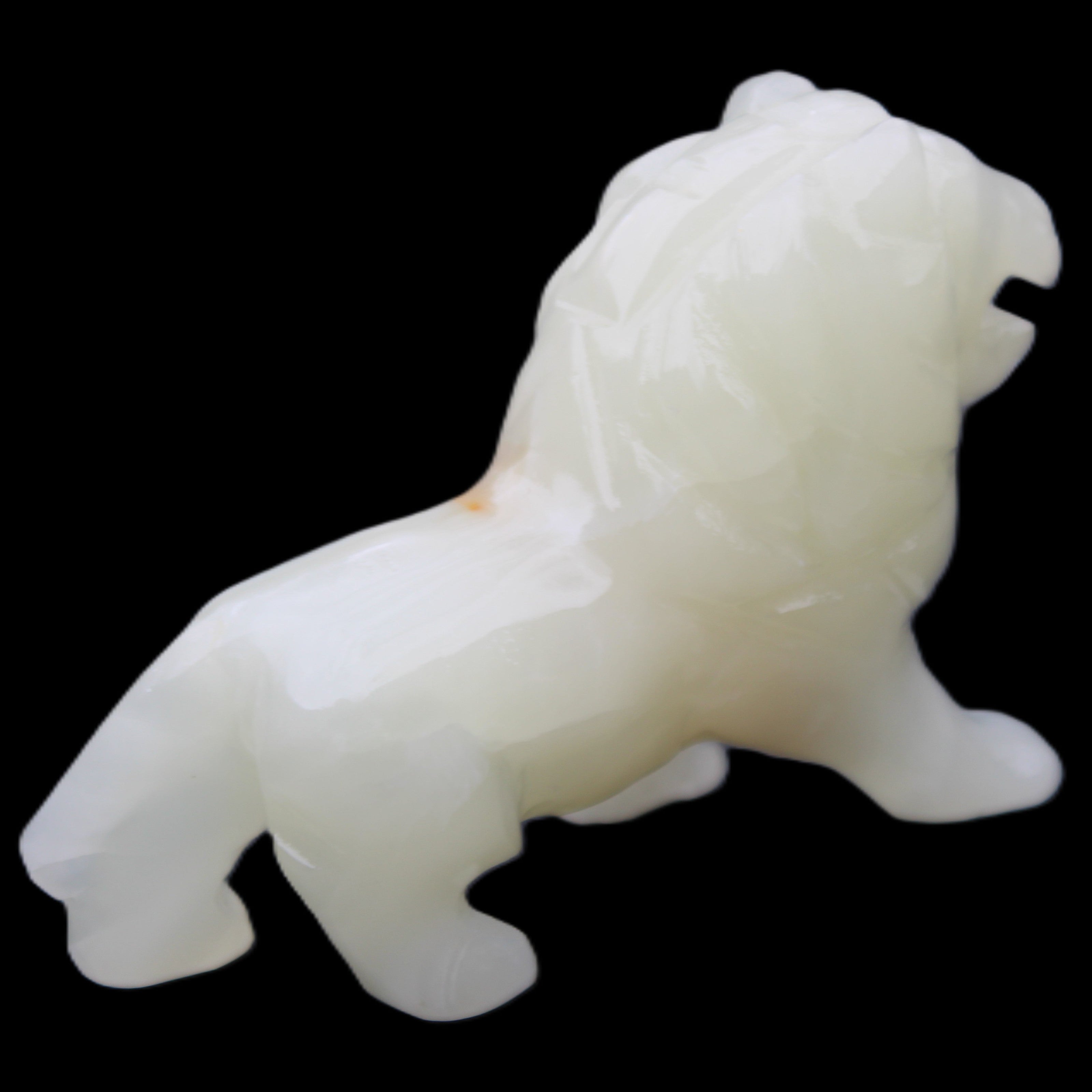 Afghan Jade hand-carved Lion 115*31*77mm 316g in sunlight - Rocks and Things Store