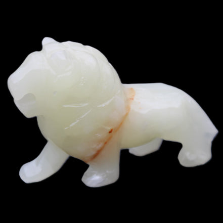 Afghan Jade hand-carved Lion 115*31*77mm 316g in sunlight - Rocks and Things Store