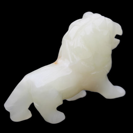 Afghan Jade hand-carved Lion 115*31*77mm 316g in sunlight - Rocks and Things Store