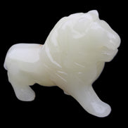 Afghan Jade hand-carved Lion 115*31*77mm 316g in sunlight - Rocks and Things Store