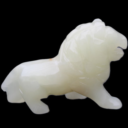 Afghan Jade hand-carved Lion 115*31*77mm 316g in sunlight - Rocks and Things Store