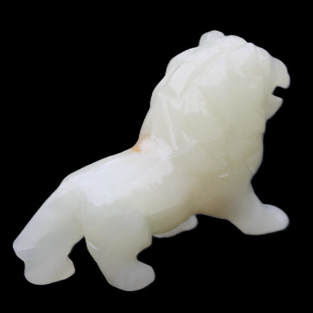 Afghan Jade hand-carved Lion 115*31*77mm 316g in sunlight - Rocks and Things Store