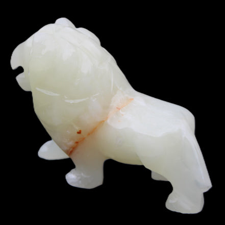 Afghan Jade hand-carved Lion 115*31*77mm 316g in sunlight - Rocks and Things Store
