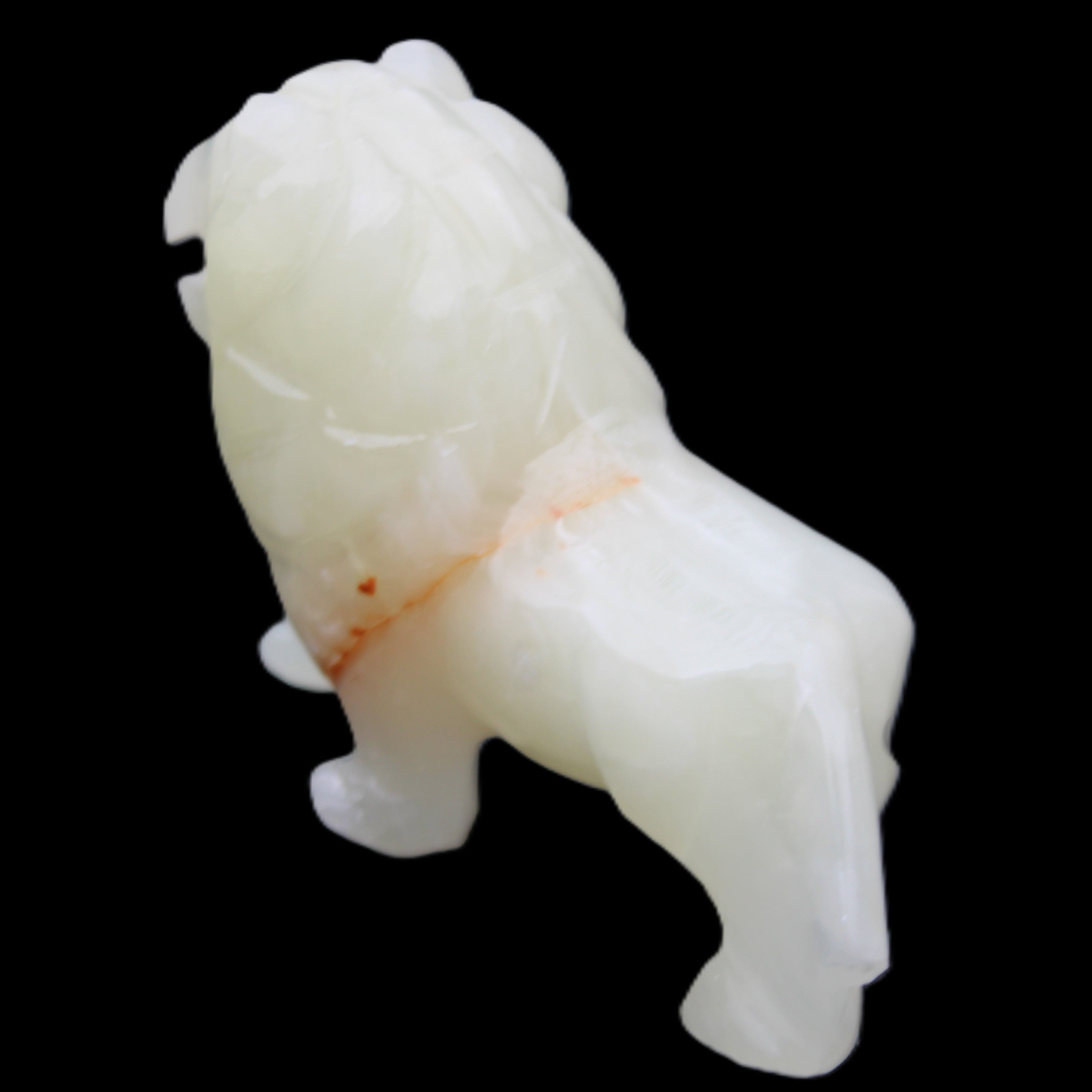 Afghan Jade hand-carved Lion 115*31*77mm 316g in sunlight - Rocks and Things Store