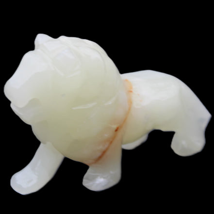 Afghan Jade hand-carved Lion 115*31*77mm 316g in sunlight - Rocks and Things Store
