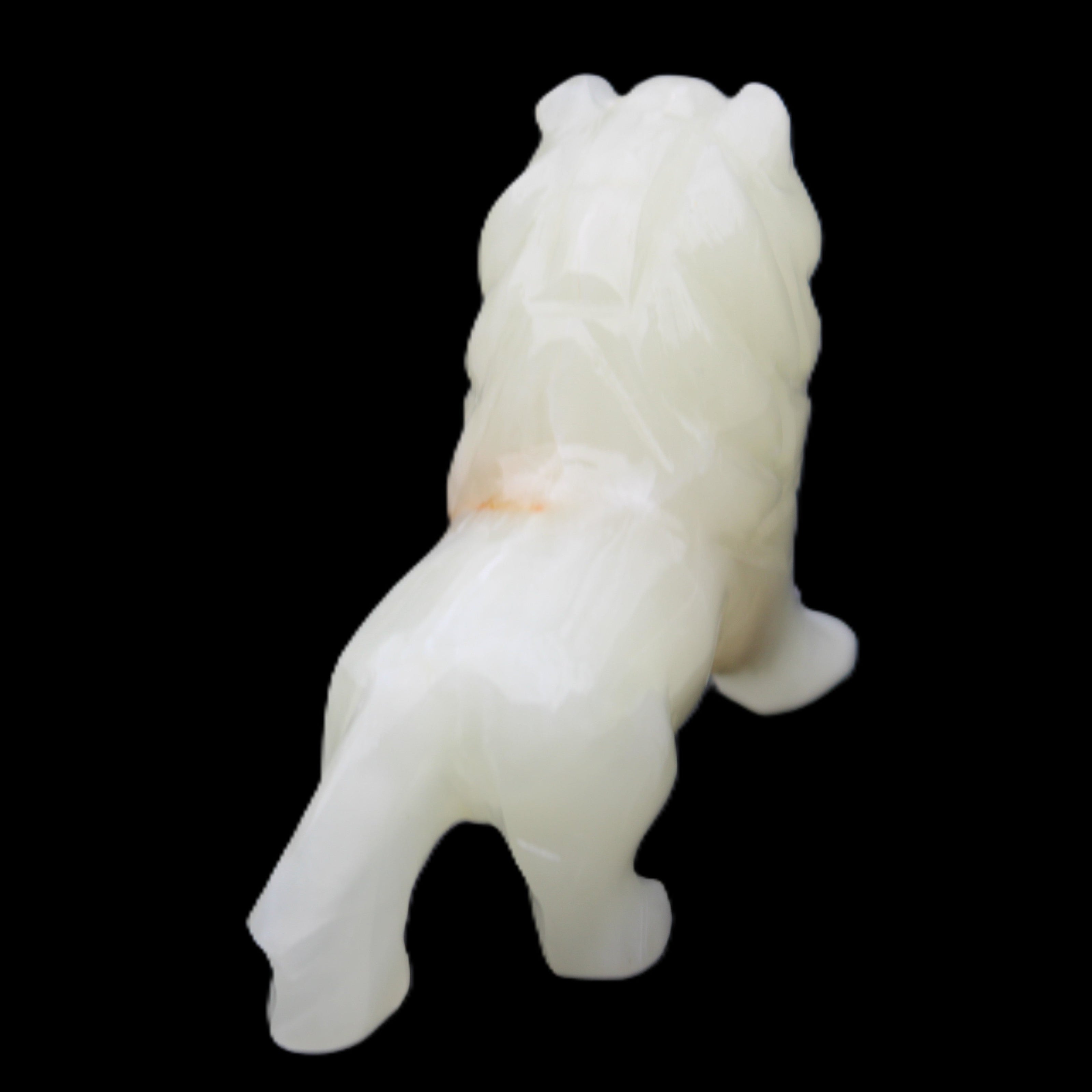 Afghan Jade hand-carved Lion 115*31*77mm 316g in sunlight - Rocks and Things Store