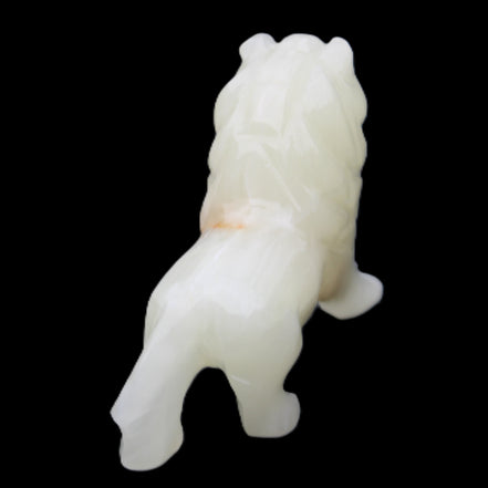 Afghan Jade hand-carved Lion 115*31*77mm 316g in sunlight - Rocks and Things Store