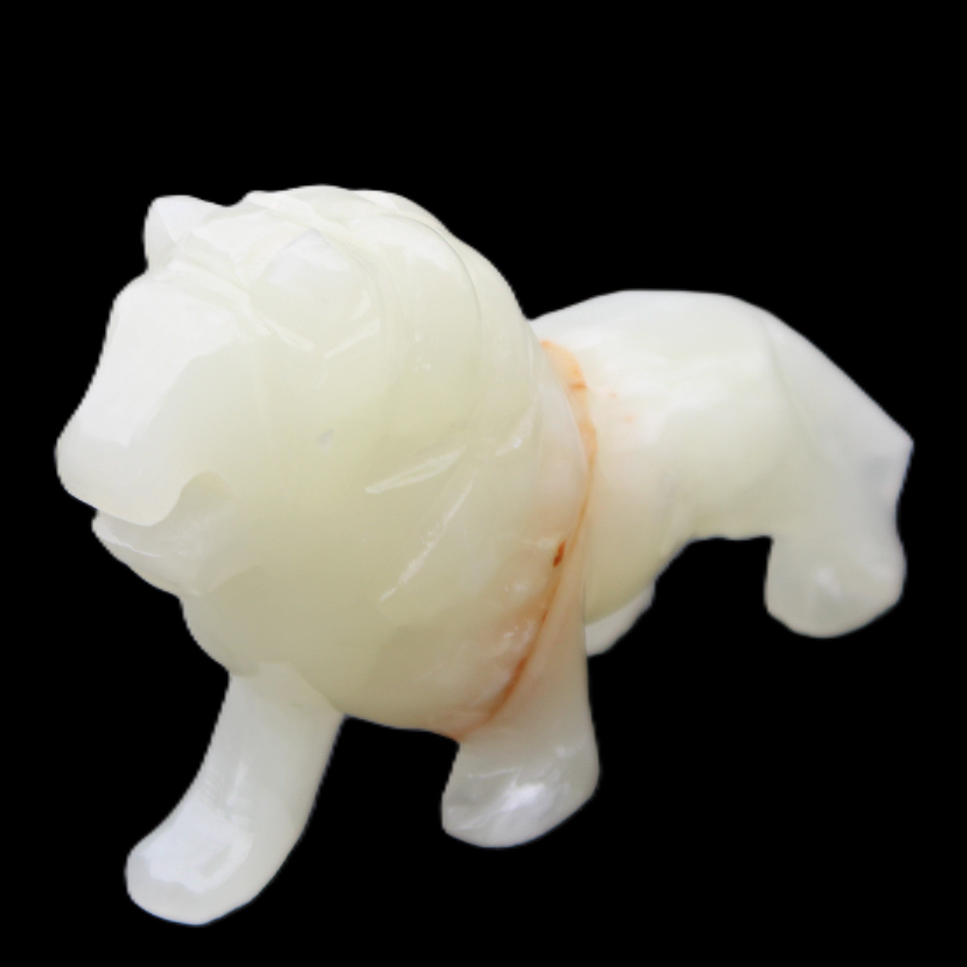 Afghan Jade hand-carved Lion 115*31*77mm 316g in sunlight - Rocks and Things Store