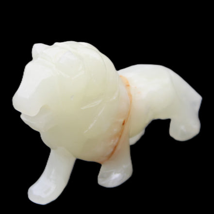 Afghan Jade hand-carved Lion 115*31*77mm 316g in sunlight - Rocks and Things Store
