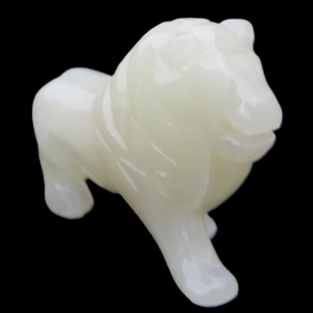 Afghan Jade hand-carved Lion 115*31*77mm 316g in sunlight - Rocks and Things Store