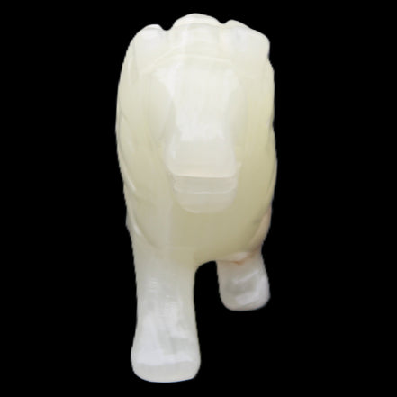 Afghan Jade hand-carved Lion 115*31*77mm 316g in sunlight - Rocks and Things Store